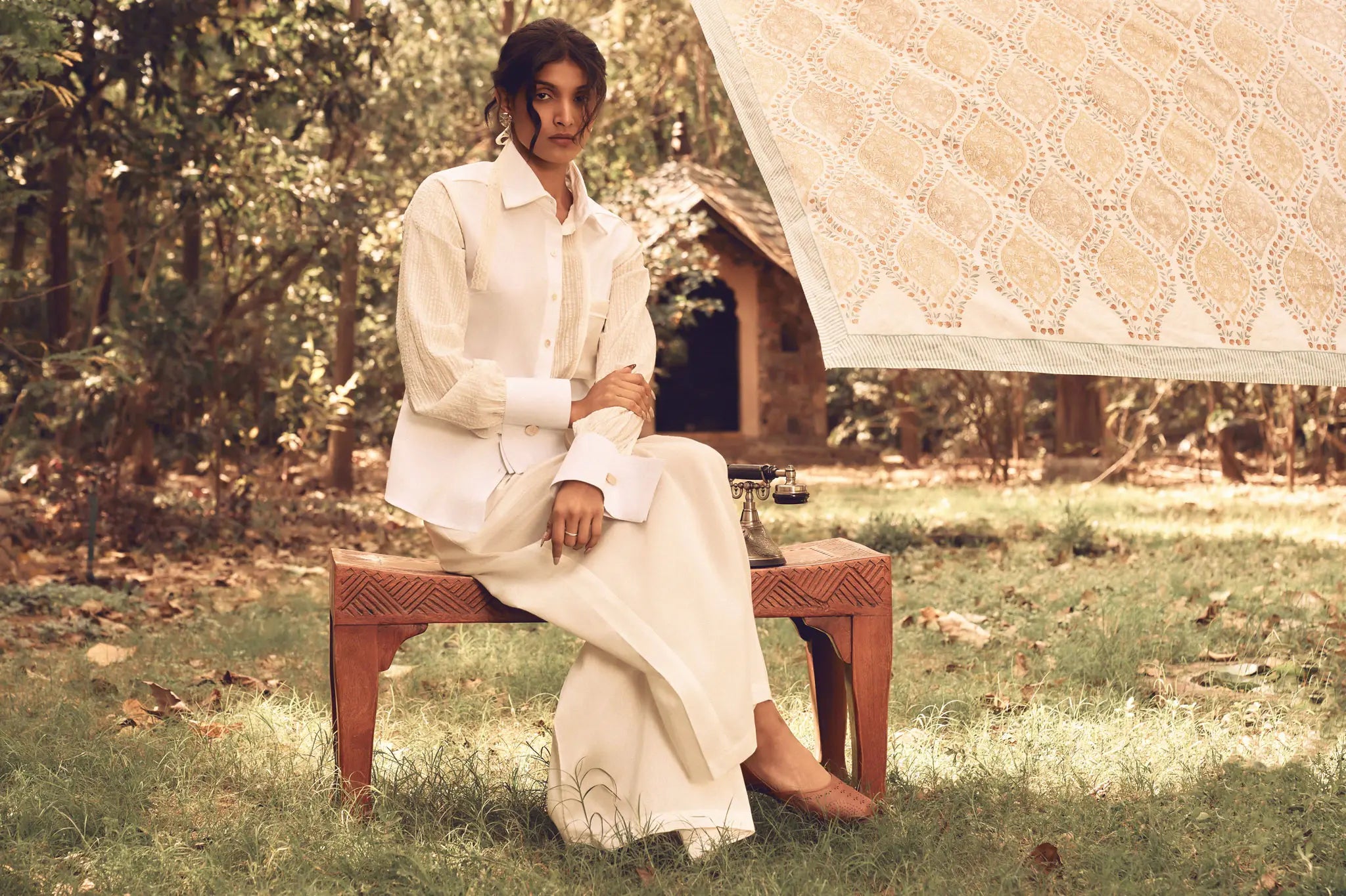 D'muri Spring Summer 2026 Indian luxury women's wear, slow fashion editorial