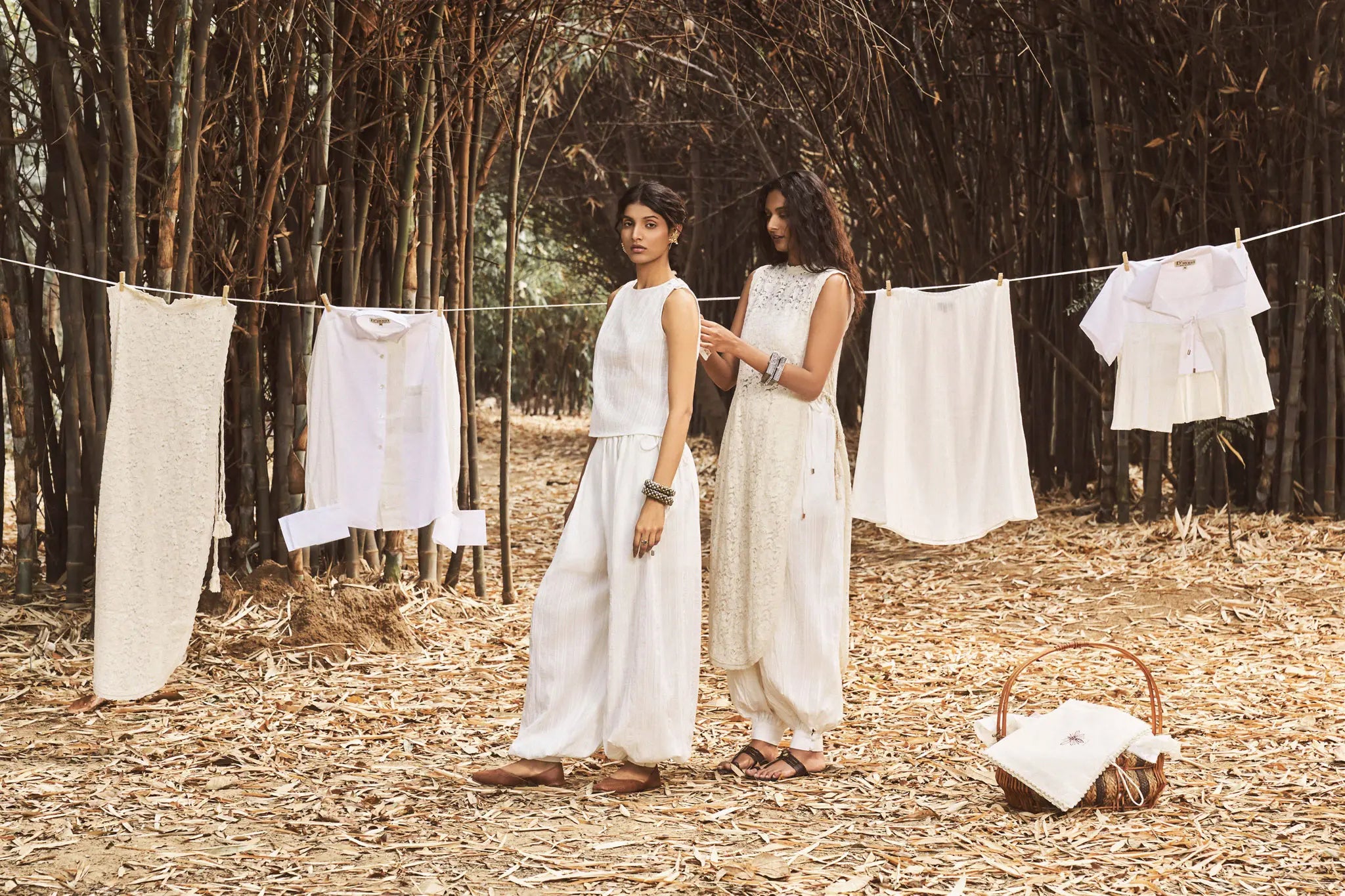 D'muri Spring Summer 2026 campaign heirloom fashion editorial, slow fashion India