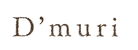 Text 'D'muri' in a decorative font on a white background