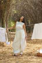 D'muri The Lace Heirloom Veil handcrafted lace overlay for women, front view
